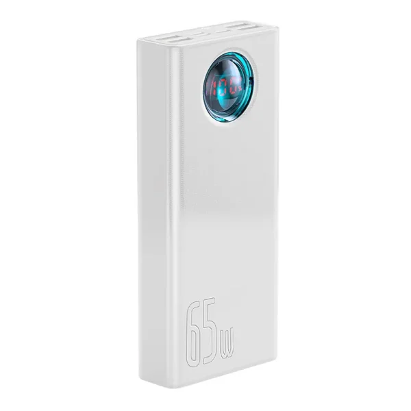 Powerbank Baseus Amblight 30000mAh, 4xUSB, USB-C, 65W (white) - Image 3