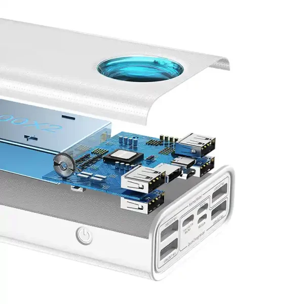 Powerbank Baseus Amblight 30000mAh, 4xUSB, USB-C, 65W (white) - Image 4
