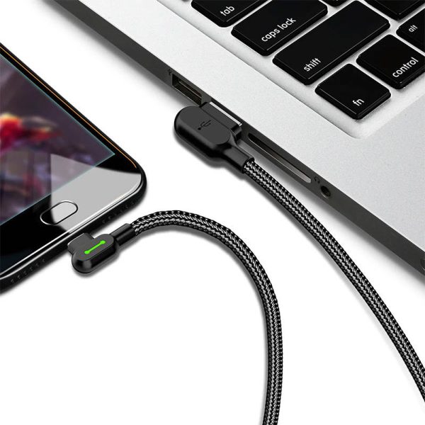 USB to USB-C cable Mcdodo CA-5280 LED, 0.5m (black) - Image 4