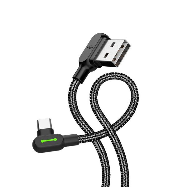 USB to USB-C cable Mcdodo CA-5280 LED, 0.5m (black) - Image 2