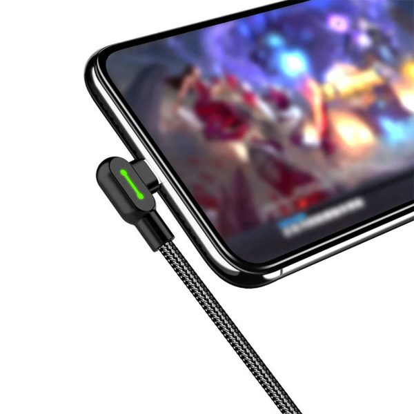 USB to USB-C cable Mcdodo CA-5280 LED, 0.5m (black) - Image 5