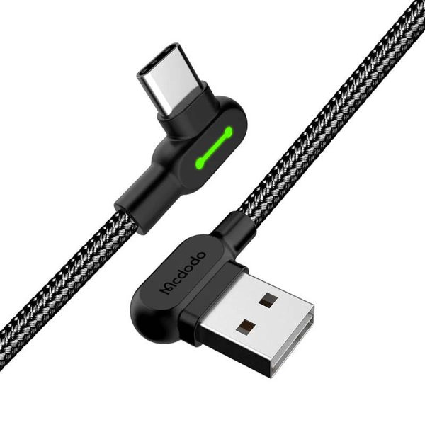 USB to USB-C cable Mcdodo CA-5280 LED, 1.8m (black) - Image 3