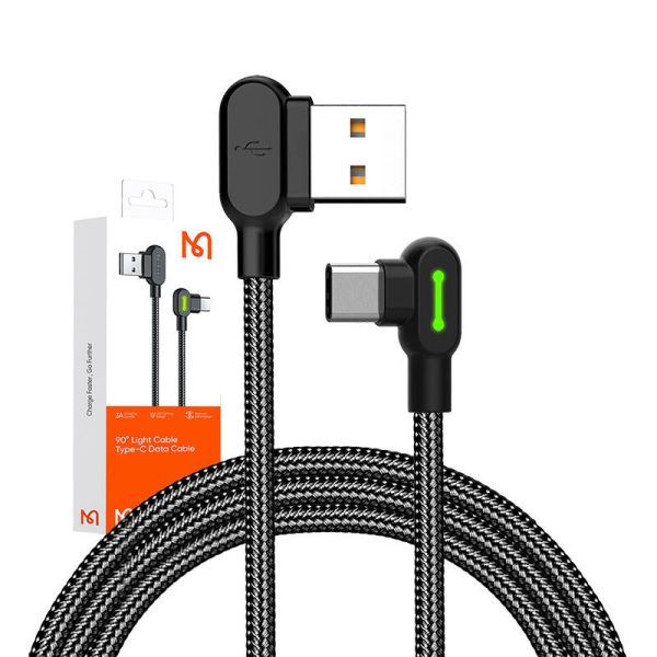 USB to USB-C cable Mcdodo CA-5280 LED, 1.8m (black) - Image 4
