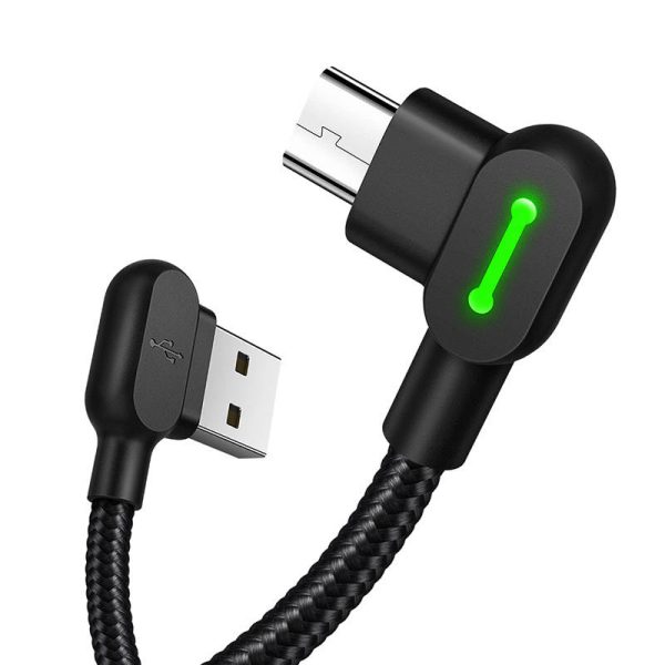 USB to Micro USB Cable Mcdodo CA-5280 LED, 1.2m (Black) - Image 2