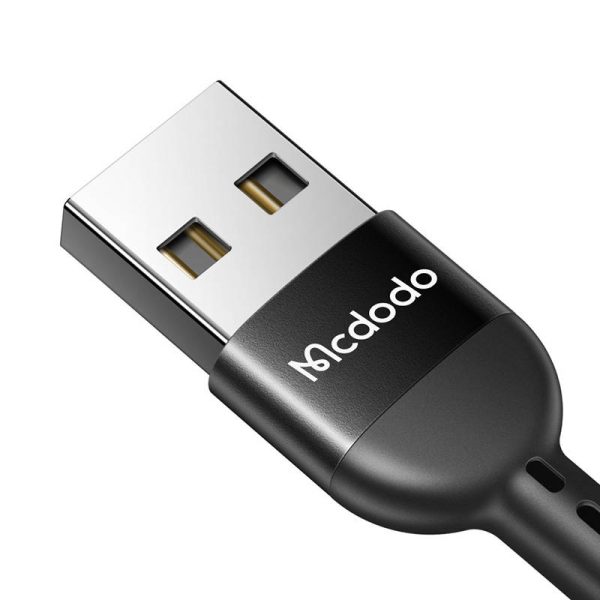 USB Spring Cable to USB-C Mcdodo Omega CA-6420 1.8m (Black) - Image 3