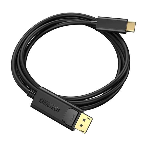 USB-C to Display Port cable Choetech XCP-1801BK, unidirectional, 4K, 1.8m (black) - Image 3