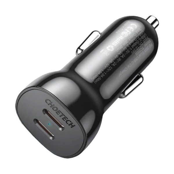 Car charger Choetech TC0008 40W 2x USB-C - Image 3
