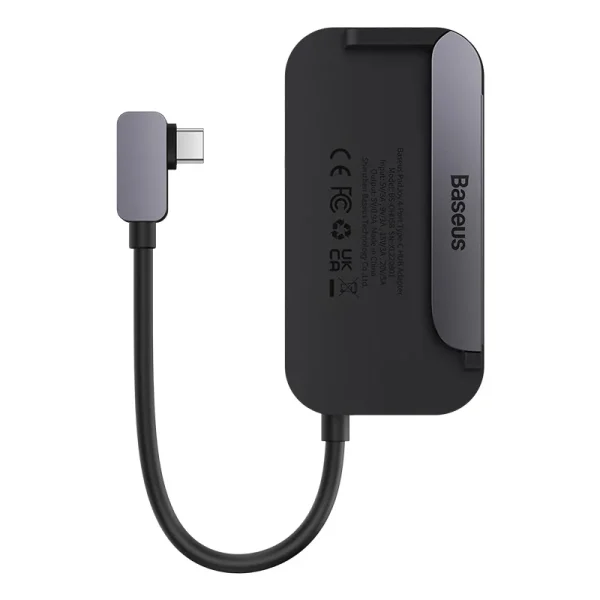 Hub 4in1 Baseus PadJoy Series USB-C to USB 3.0 + HDMI + USB-C PD + jack 3.5mm (Grey) - Image 6