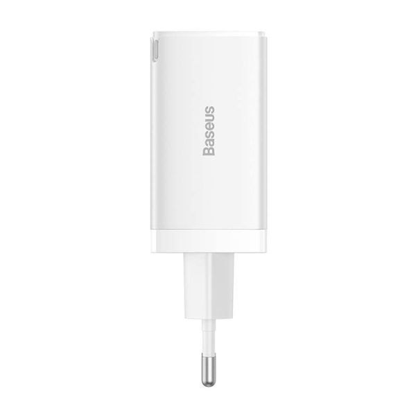 Wall charger Baseus GaN5 Pro 2xUSB-C + USB, 65W (white) — изображение 3