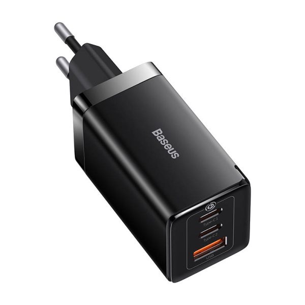 Wall charger Baseus GaN5 Pro 2xUSB-C + USB, 65W (black) — изображение 2