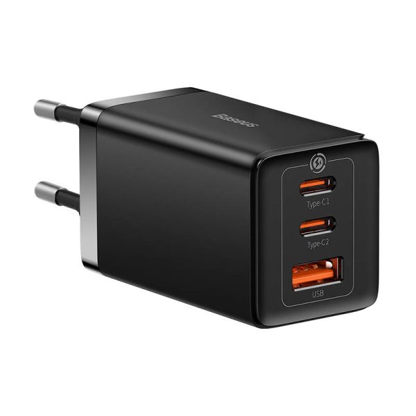 Wall charger Baseus GaN5 Pro 2xUSB-C + USB, 65W (black) — изображение 6