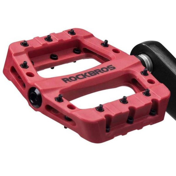 Bicycle pedals, platform, nylon Rockbros 2017-12CRD (red) - Image 2