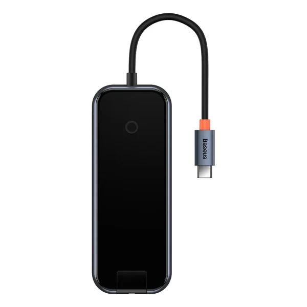 Hub 5in1 Baseus AcmeJoy series USB-C to 2xUSB 3.0 + USB 2.0 + USB-C PD + RJ45 (dark grey) - Image 2
