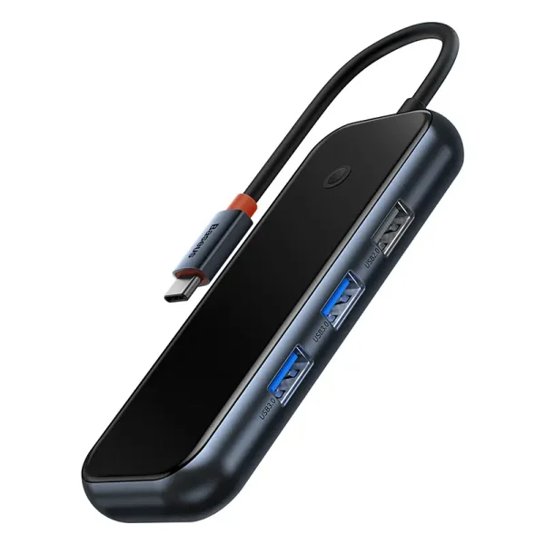 Hub 5in1 Baseus AcmeJoy series USB-C to 2xUSB 3.0 + USB 2.0 + USB-C PD + HDMI (dark grey) - Image 3