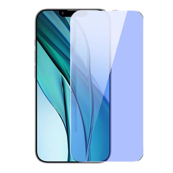 Baseus Tempered Glass Anti-blue light 0.3mm for iPhone 14/13/13 Pro (2pcs) - Image 2