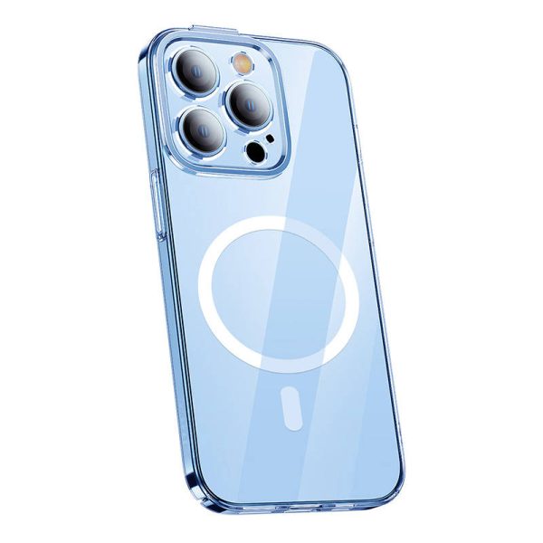 Baseus Crystal Transparent Magnetic Case and Tempered Glass set for iPhone 14 Pro Max - Image 5
