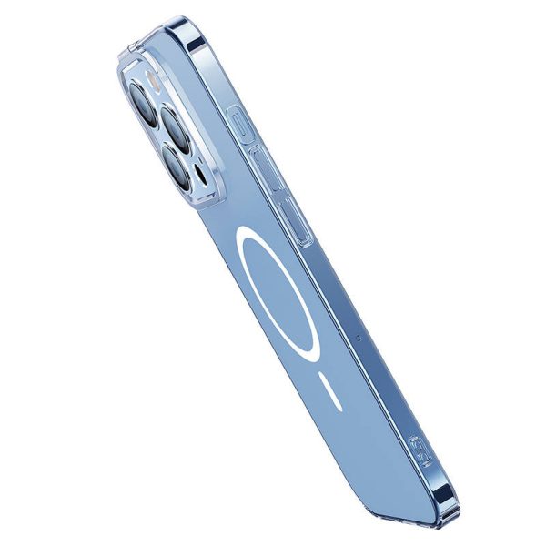 Baseus Crystal Transparent Magnetic Case and Tempered Glass set for iPhone 14 Pro Max - Image 6
