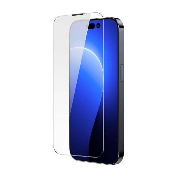 Baseus Crystal Tempered Glass Dust-proof 0.3mm for iPhone 14 Pro (2pcs) - Image 6