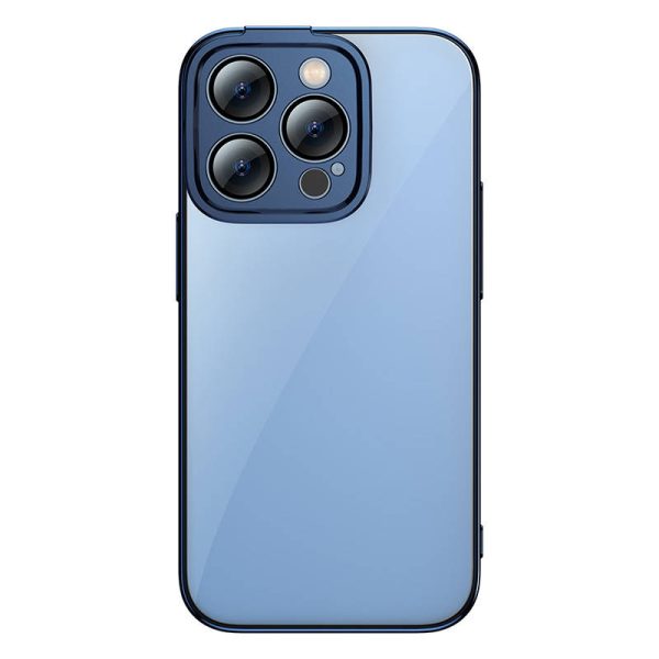 Baseus Glitter Transparent Case and Tempered Glass set for iPhone 14 Pro Max (blue) - Image 2