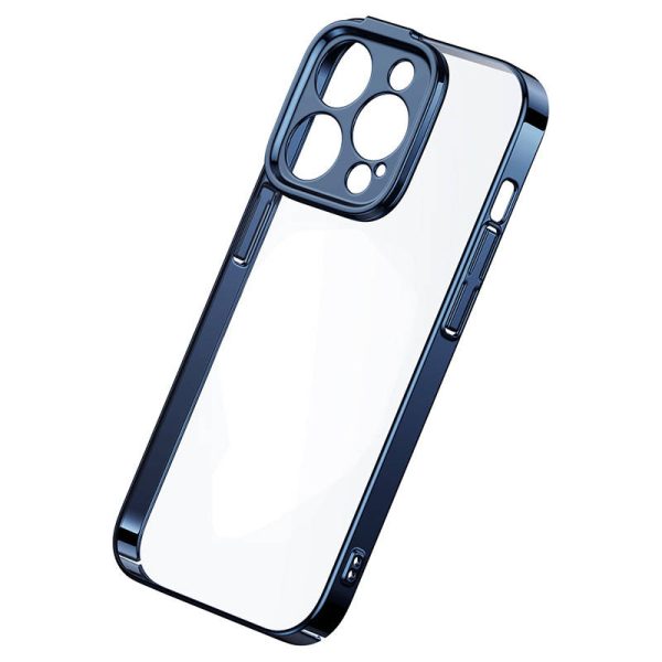 Baseus Glitter Transparent Case and Tempered Glass set for iPhone 14 Pro Max (blue) - Image 6