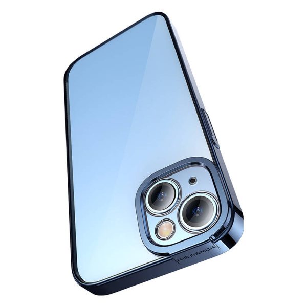 Baseus Glitter Transparent Case and Tempered Glass set for iPhone 14 Plus (blue) - Image 3