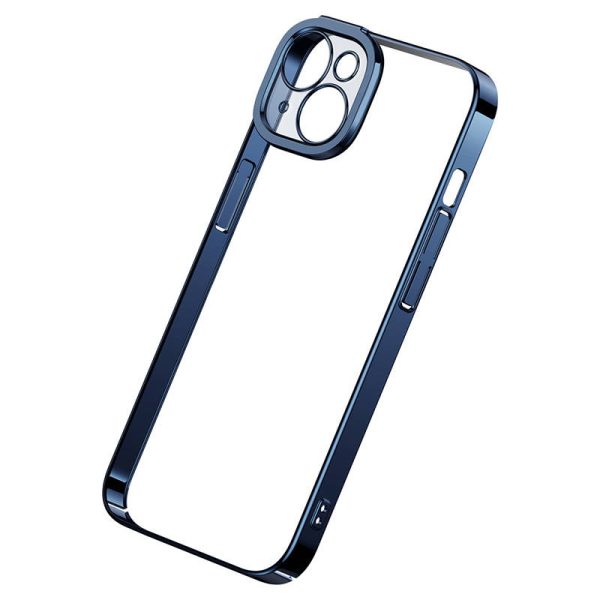 Baseus Glitter Transparent Case and Tempered Glass set for iPhone 14 Plus (blue) - Image 4