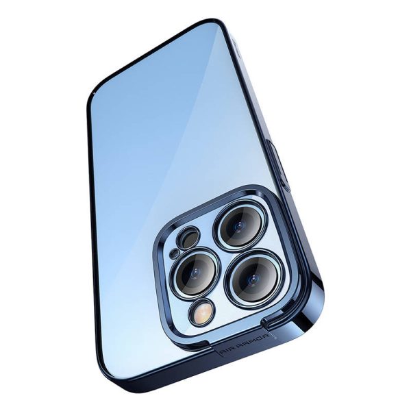Baseus Glitter Transparent Case and Tempered Glass set for iPhone 14 Pro (blue) - Image 3