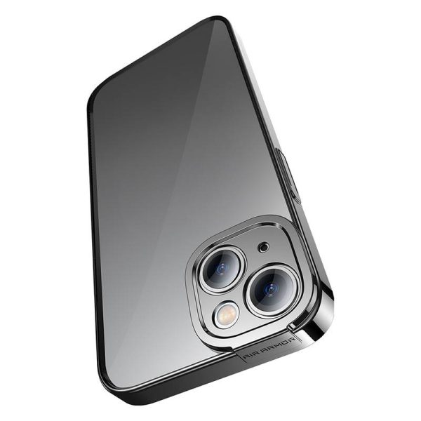 Baseus Glitter Transparent Case and Tempered Glass set for iPhone 14 Plus (black) - Image 3