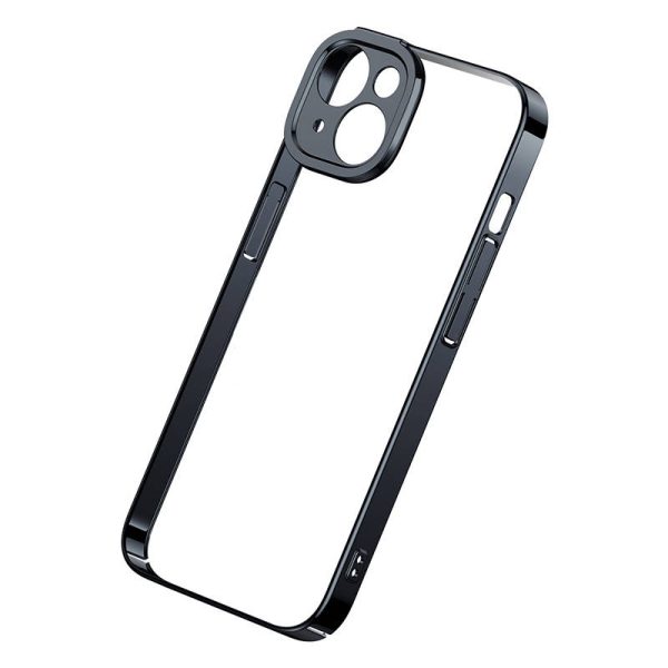 Baseus Glitter Transparent Case and Tempered Glass set for iPhone 14 Plus (black) - Image 4