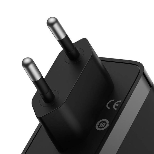 Wall charger Baseus GaN5 Pro 2xUSB-C + USB, 140W (black) — изображение 3