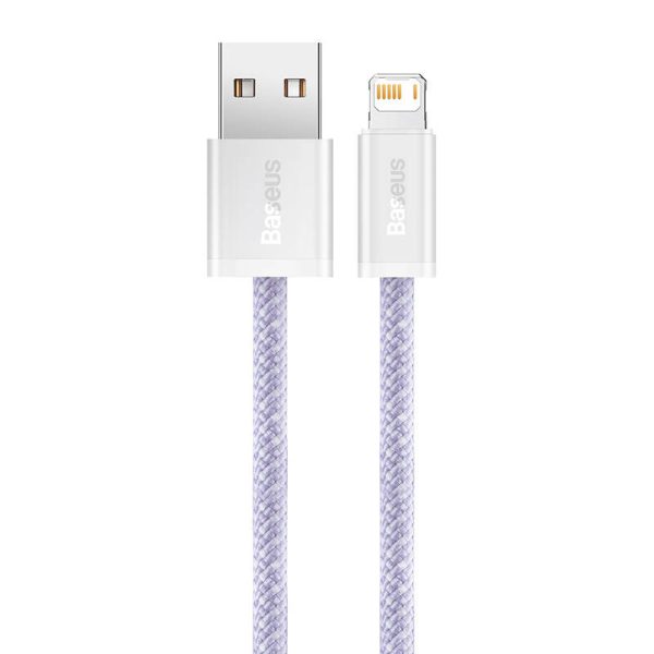 USB cable for Lightning Baseus Dynamic 2 Series, 2.4A, 1m (purple) - Image 4
