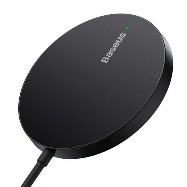 Magnetic Wireless Charger Baseus Simple Mini3 15W (Black) - Image 2