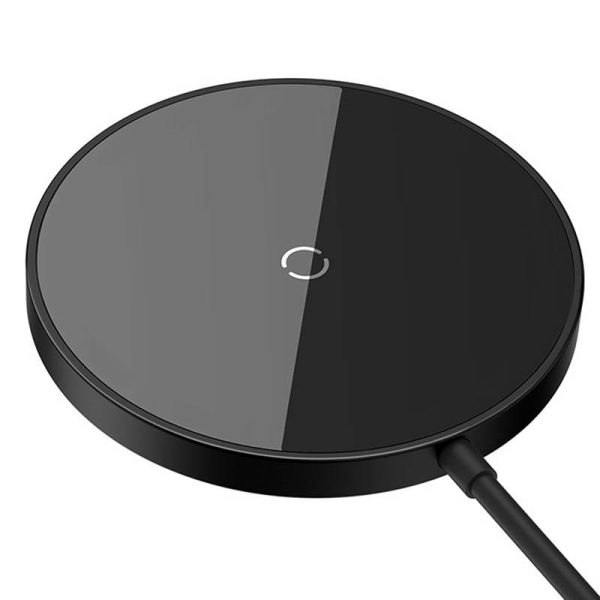 Magnetic Wireless Charger Baseus Simple Mini3 15W (Black) - Image 3