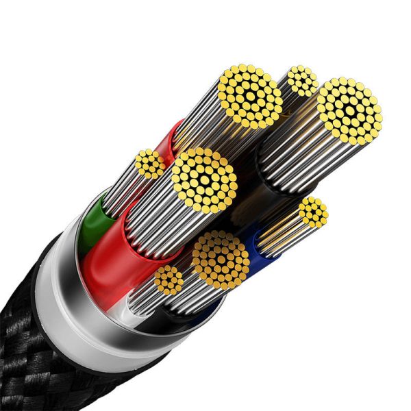 USB-C cable for USB-C Baseus Glimmer Series, 100W, 2m (Black) - Image 5