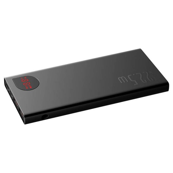 Powerbank Baseus Adaman Metal, 10000mAh, 2xUSB, USB-C, Lightning, MicroUSB  22.5W (black) - Image 5