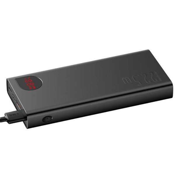 Powerbank Baseus Adaman Metal, 20000mAh, 2xUSB, USB-C, Lightning, microUSB  22.5W (black) - Image 2