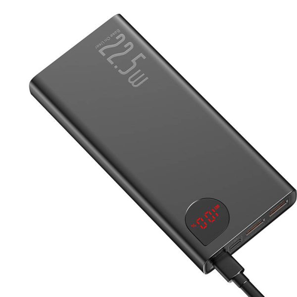 Powerbank Baseus Adaman Metal, 20000mAh, 2xUSB, USB-C, Lightning, microUSB  22.5W (black) - Image 3