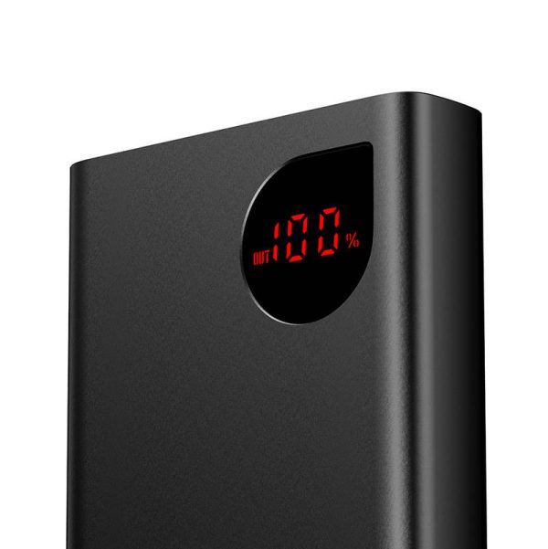 Powerbank Baseus Adaman Metal, 20000mAh, 2xUSB, USB-C, Lightning, microUSB  22.5W (black) - Image 4