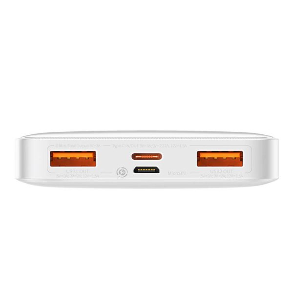 Powerbank Baseus Bipow 10000mAh, 20W (white) - Image 3