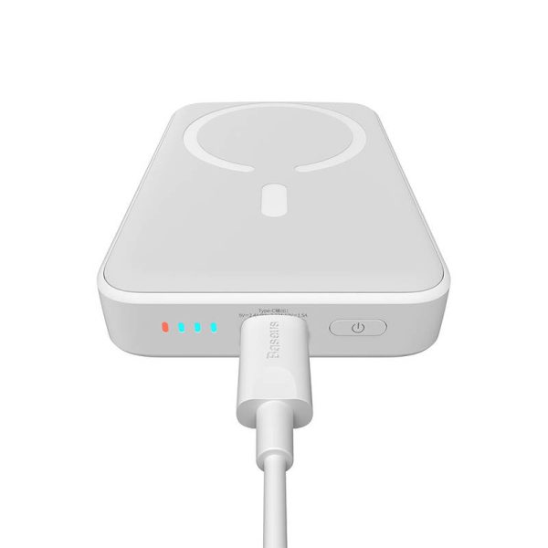 Powerbank Baseus Magnetic, 10000mAh, USB-C 20W, MagSafe (white) - Image 5