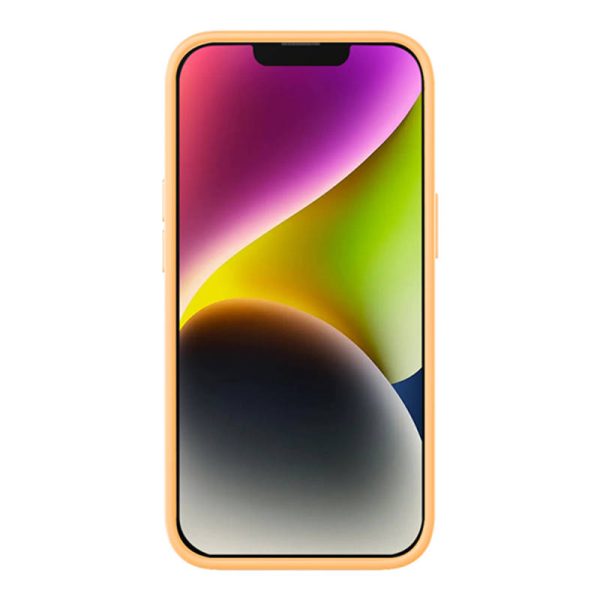 Baseus Liquid Silica Gel Case for iPhone 14 Plus (sunglow)+ tempered glass + cleaning kit - Image 5