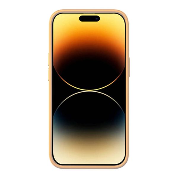 Baseus Liquid Silica Gel Case for iPhone 14 Pro Max (Sunglow)+ tempered glass + cleaning kit - Image 4
