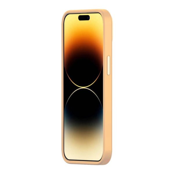 Baseus Liquid Silica Gel Case for iPhone 14 Pro Max (Sunglow)+ tempered glass + cleaning kit - Image 5