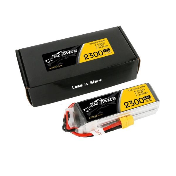 Battery Tattu 2300mAh 14,8V 75C 4S1P XT60 - Image 4