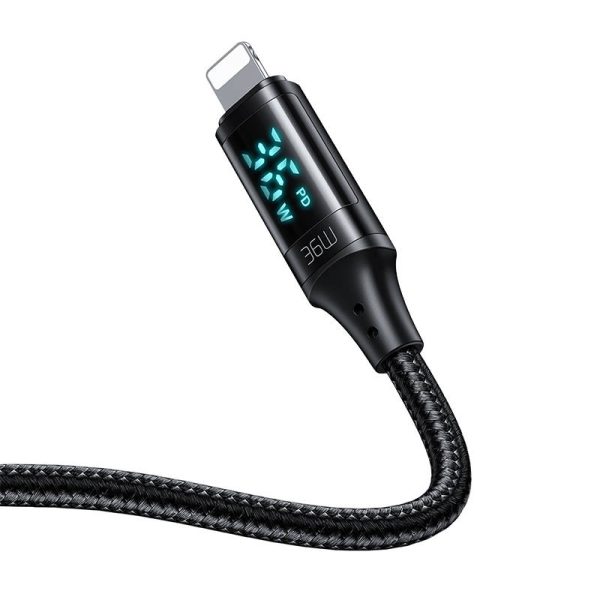 Cable Mcdodo CA-1030 USB-C to Lightning, 36W, 1.2m (black) - Image 2