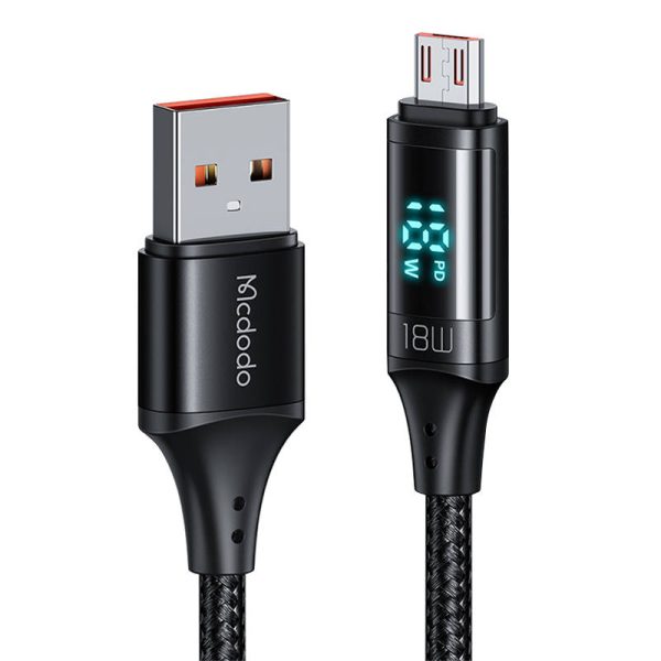 Cable Mcdodo CA-1070 USB to Micro USB, 3A, 1.2m (black) - Image 2