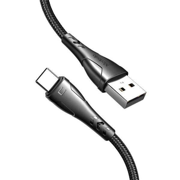 USB to USB-C cable, Mcdodo CA-7460, 0.2m (black) - Image 2