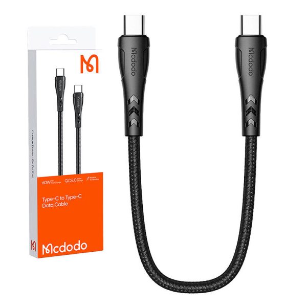 USB-C to USB-C cable Mcdodo CA-7640, PD 60W, 0.2m (black) - Image 5