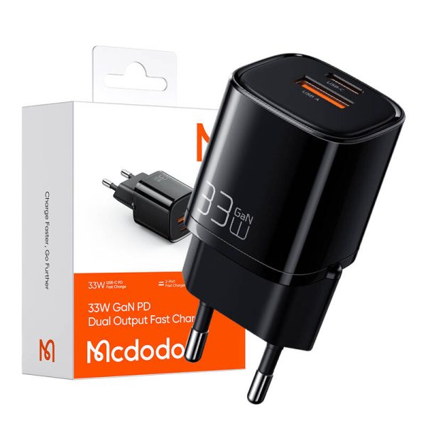 Charger Mcdodo Nano GaN CH-0151, USB + USB-C, 33W (black) - Image 4