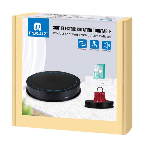 Electric Rotating Turntable Display Puluz 30cm USB (black) - Image 2